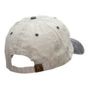 The Texas Armadillo Embroidered Pigment Dyed Wash Caps