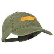 Tennessee State Map Embroidered Washed Cotton Cap