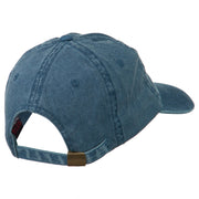 Tennessee State Map Embroidered Washed Cotton Cap