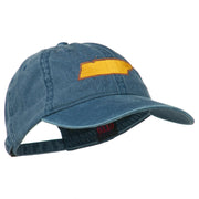 Tennessee State Map Embroidered Washed Cotton Cap