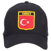 Turkey Flag Shield Patched Cap