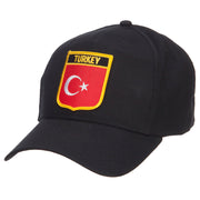 Turkey Flag Shield Patched Cap