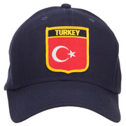 Turkey Flag Shield Patched Cap