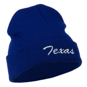 Texas Embroidered Long Cuff Beanie