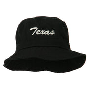 Texas Embroidered Pigment Dyed Bucket Hat