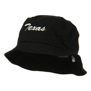 Texas Embroidered Pigment Dyed Bucket Hat