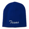 Texas Embroidered Short Beanie