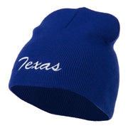 Texas Embroidered Short Beanie