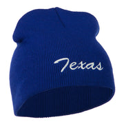 Texas Embroidered Short Beanie