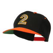 Arial Number 2 Embroidered Classic Two Tone Cap