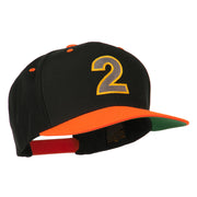 Arial Number 2 Embroidered Classic Two Tone Cap