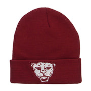 Tiger Emblem Embroidered Long Beanie