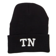 TN Tennessee State Embroidered Long Beanie