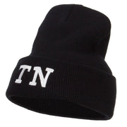 TN Tennessee State Embroidered Long Beanie