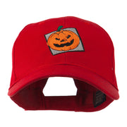 Halloween Jack O Lantern Teeth Embroidered Cap