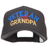 Veteran Grandpa Embroidered Solid Cotton Prostyle Cap