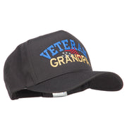 Veteran Grandpa Embroidered Solid Cotton Prostyle Cap