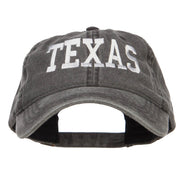 Texas Embroidered Washed Cap