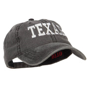 Texas Embroidered Washed Cap