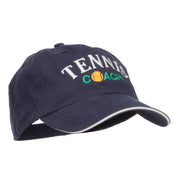 Tennis Coach Embroidered Canvas Cotton Cap