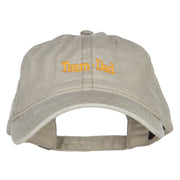 Team Dad Letters Embroidered Washed Cap