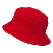 Texas Embroidered Pigment Dyed Bucket Hat