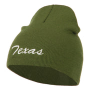 Texas Embroidered Short Beanie