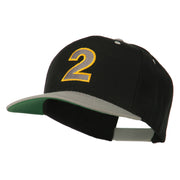 Arial Number 2 Embroidered Classic Two Tone Cap