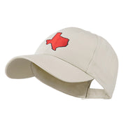 Texas State Outline Embroidered Cap