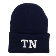 TN Tennessee State Embroidered Long Beanie