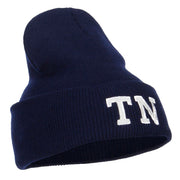 TN Tennessee State Embroidered Long Beanie