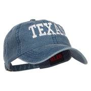 Texas Embroidered Washed Cap