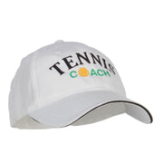 Tennis Coach Embroidered Canvas Cotton Cap