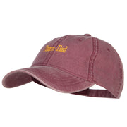 Team Dad Letters Embroidered Washed Cap