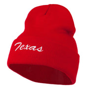 Texas Embroidered Long Cuff Beanie