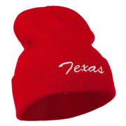 Texas Embroidered Long Cuff Beanie