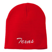 Texas Embroidered Short Beanie