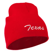 Texas Embroidered Short Beanie