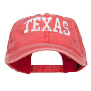 Texas Embroidered Washed Cap