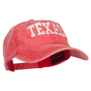 Texas Embroidered Washed Cap