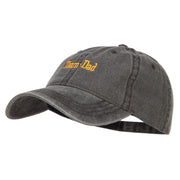 Team Dad Letters Embroidered Washed Cap