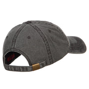 Team Dad Letters Embroidered Washed Cap