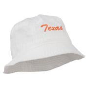 Texas Embroidered Pigment Dyed Bucket Hat