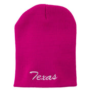 Texas Embroidered Short Beanie