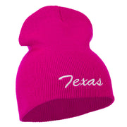 Texas Embroidered Short Beanie