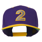 Arial Number 2 Embroidered Classic Two Tone Cap