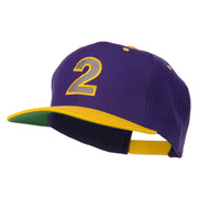 Arial Number 2 Embroidered Classic Two Tone Cap