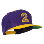 Arial Number 2 Embroidered Classic Two Tone Cap