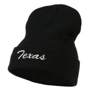 Texas Embroidered Long Cuff Beanie