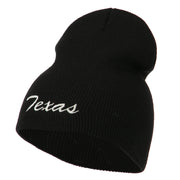 Texas Embroidered Short Beanie